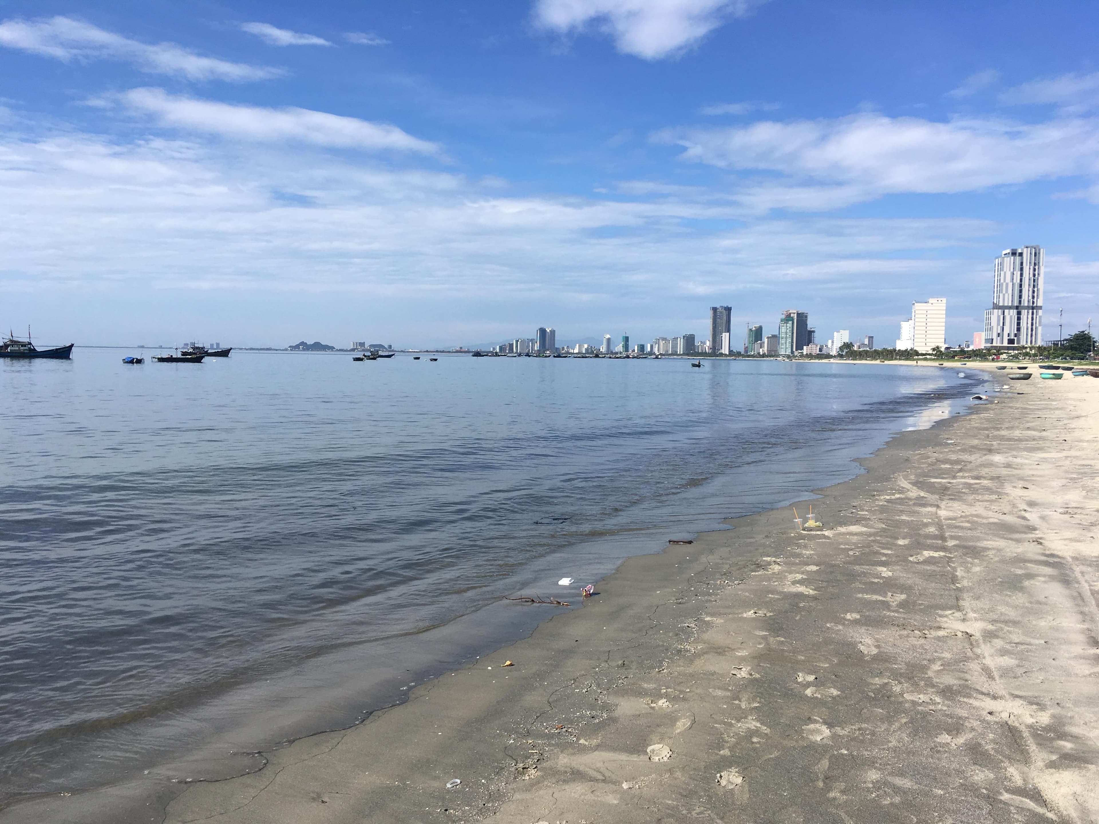 My Khe Beach in Da Nang, the closest worthwhile stop from the airport